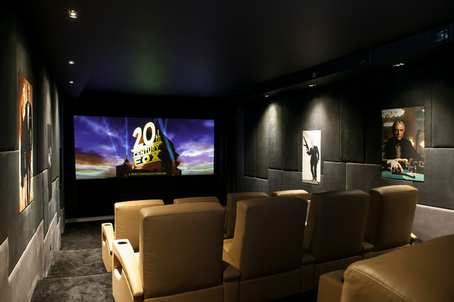 Pudleston Home Cinema - Moderne - Salle de Cinéma - Londres - par Finite  Solutions | Houzz
