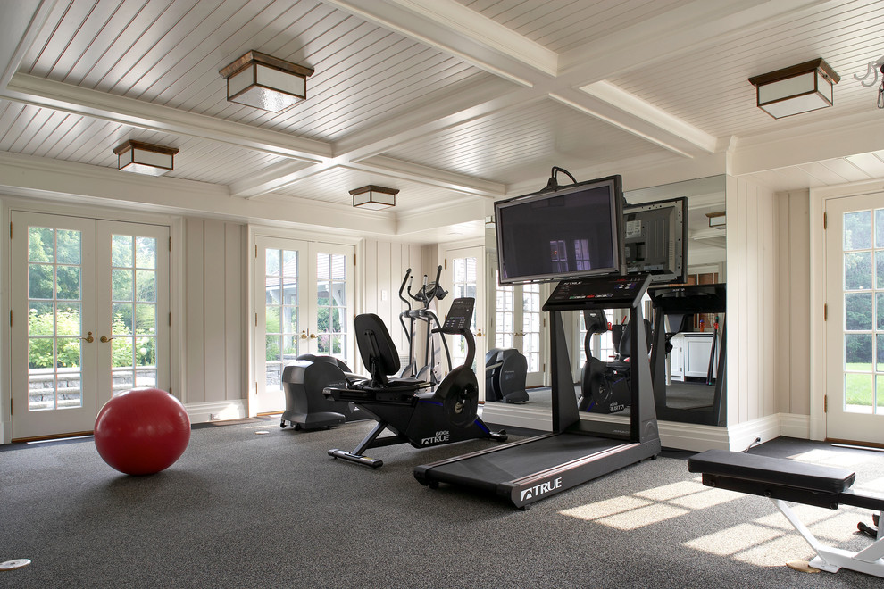This is an example of a classic home gym in New York.