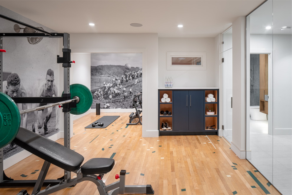 Basement Remodel with Gym and Sauna in Atlanta Home Gym Atlanta