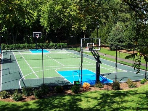 Basketball Courts Traditional Home Gym New York by All Island
