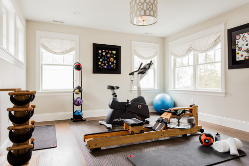 colorful home gym decorating ideas