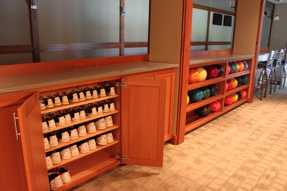 Bowling Alley Installation Eclectic Home Gym Seattle by User