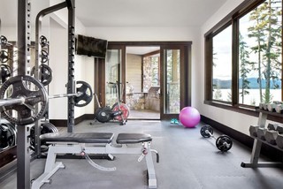 75 Beautiful Rustic Multi use Home Gym Ideas and Designs November 2024 Houzz UK