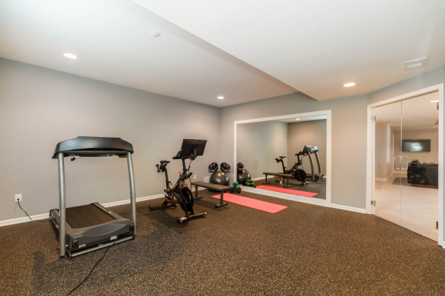 Carter 3 Traditional Home Gym Kansas City by Roeser Homes LLC Houzz IE