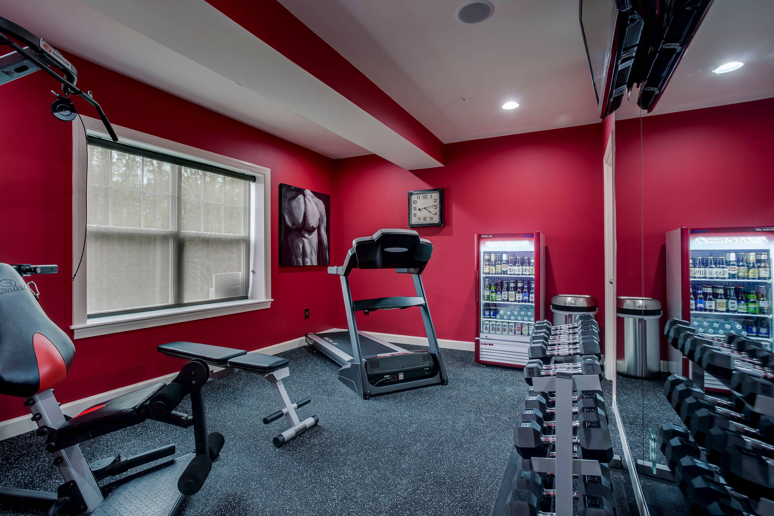 black and red gym