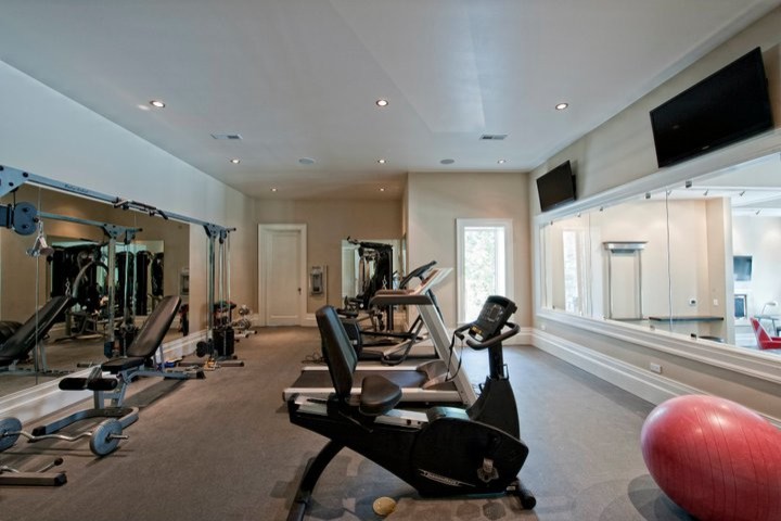Inspiration for a contemporary home gym in Other.
