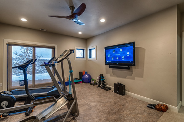 Control4 Home Gym with Sonos Playbar - コンテンポラリー - ホームジム - 他の地域 - Home  System Solutions | Houzz (ハウズ)