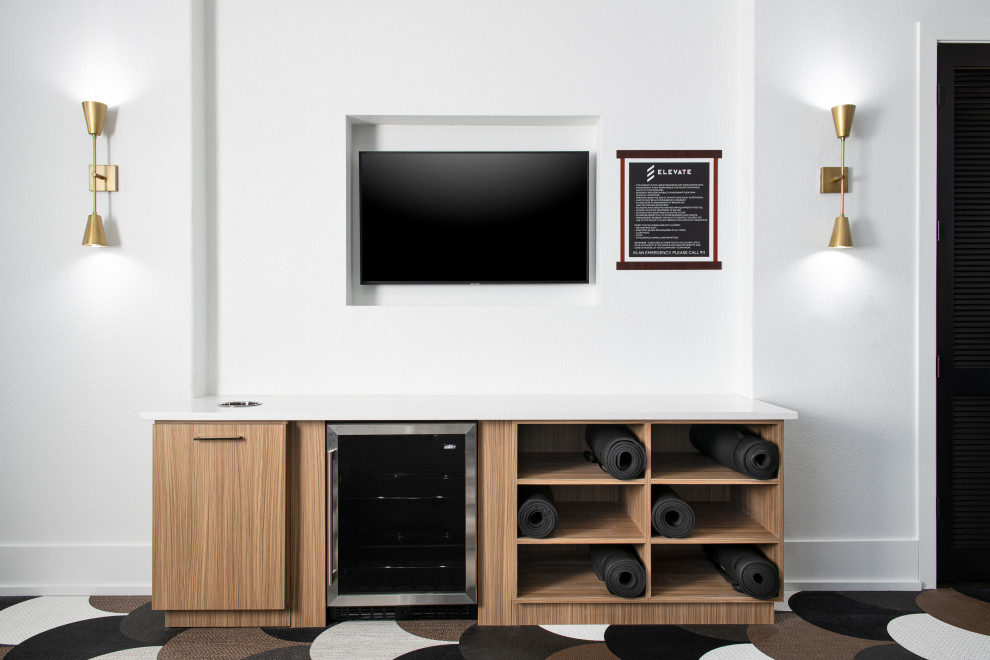 Cortland Mountain Vista Modern Home Gym Atlanta by Cortland