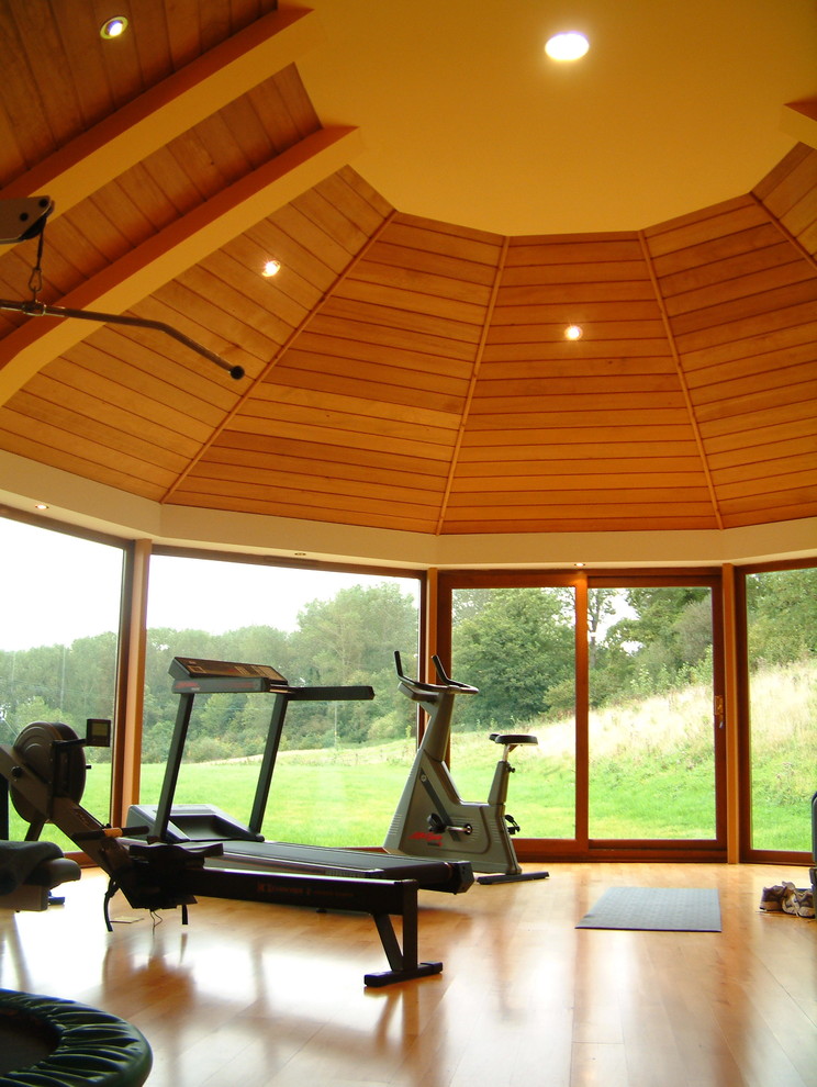 This is an example of a classic home gym in Other.