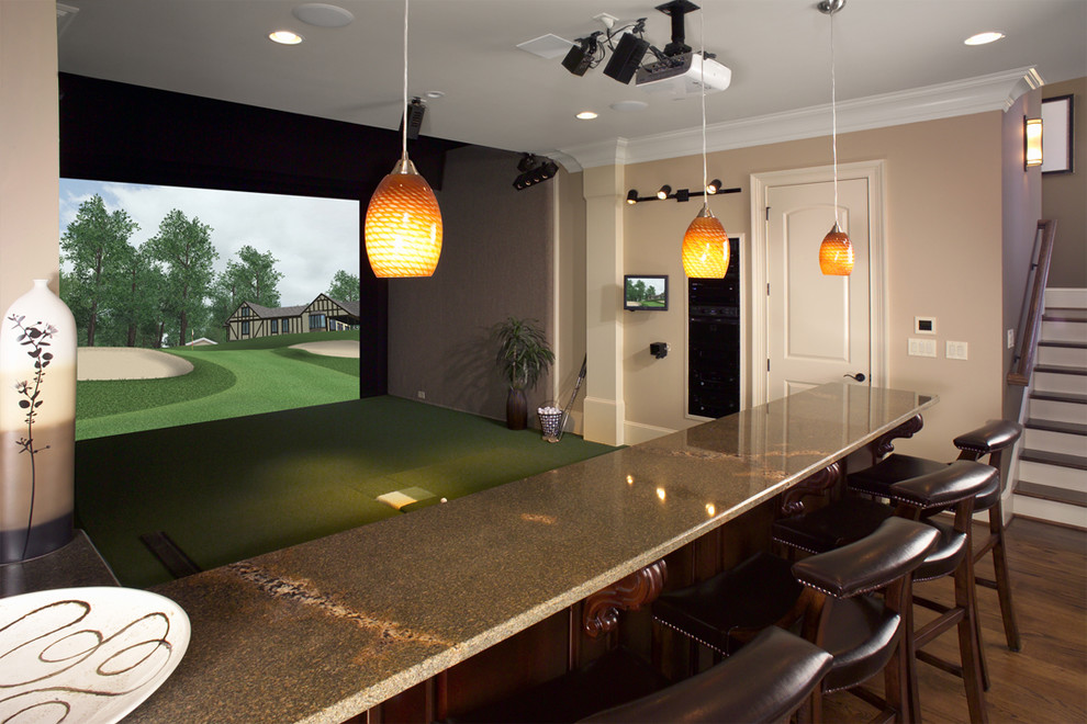 Custom Golf Simulator for Home or Office - Contemporary - Home Gym -  Phoenix - by Indoor Golf Design | Houzz