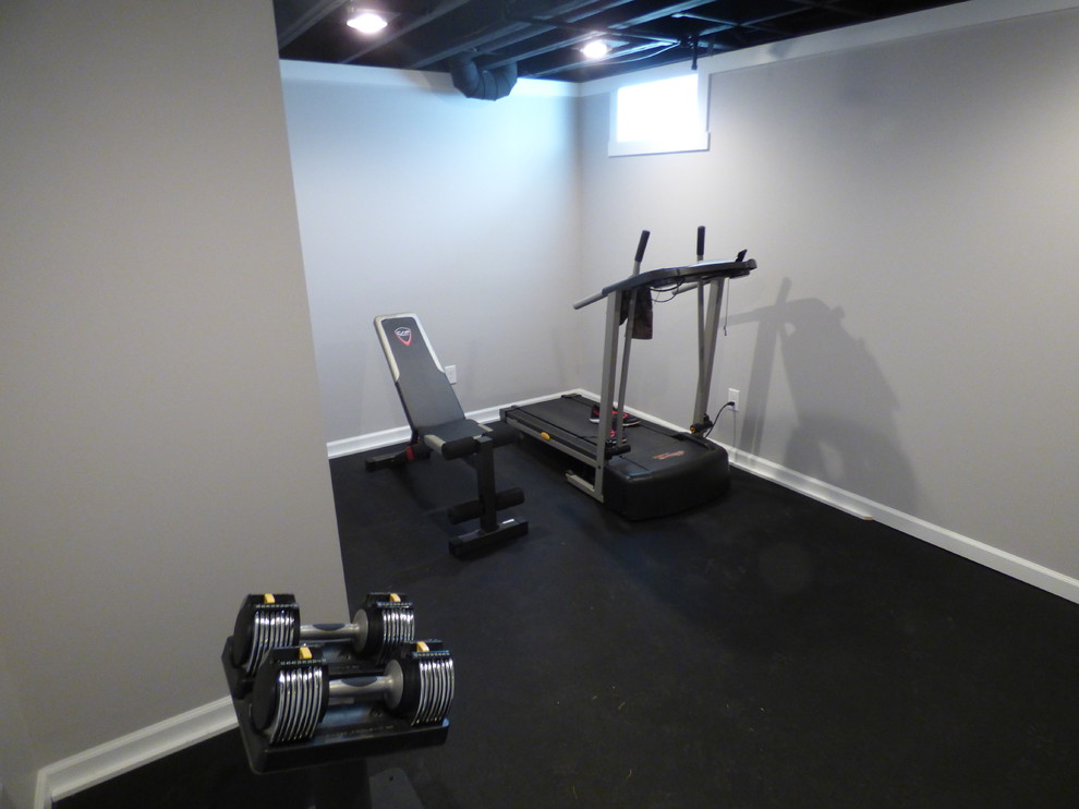 This is an example of a rural home gym in Boston.