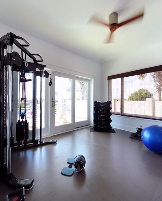 Emerald Isle Vacation Home Contemporary Home Gym DC Metro by Olamar Interiors Houzz AU