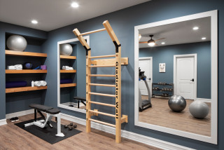 75 Beautiful Home Gym With Blue Walls Ideas & Designs - May 2023 | Houzz Au