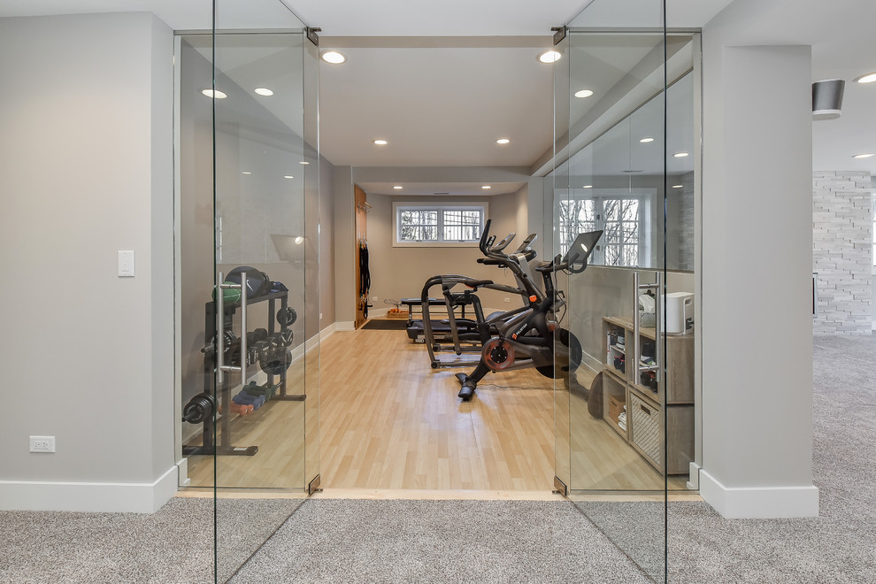 Example of a minimalist home gym design in Nashville