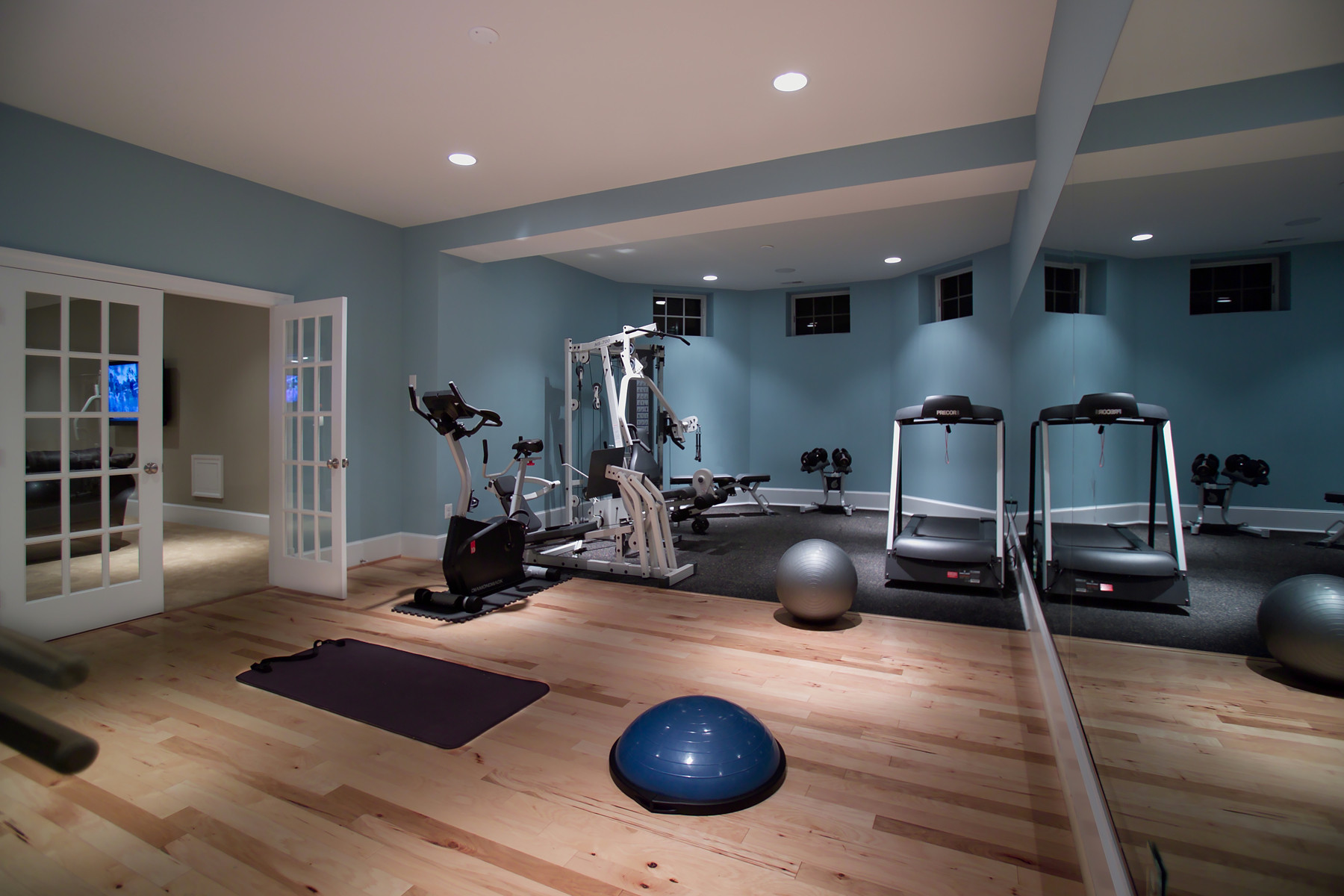 Gym Design Ideas, Pictures, Remodel and Decor  Gym room at home, Home gym  decor, Workout room home