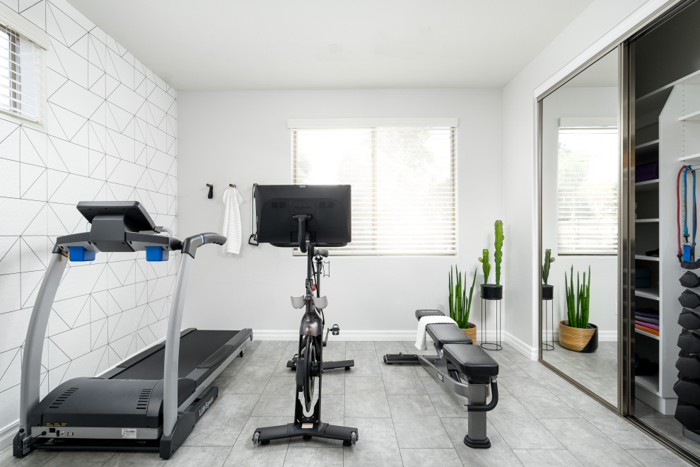 Home Gym and Office Contemporary Home Gym Phoenix by Iconic