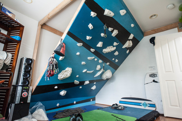 Indoor Climbing Wall - Modern - Home Gym - Hawaii | Houzz UK