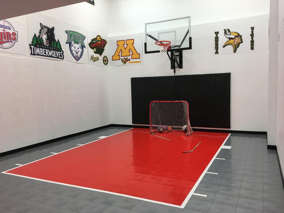 Traditional indoor sports court in Minneapolis.