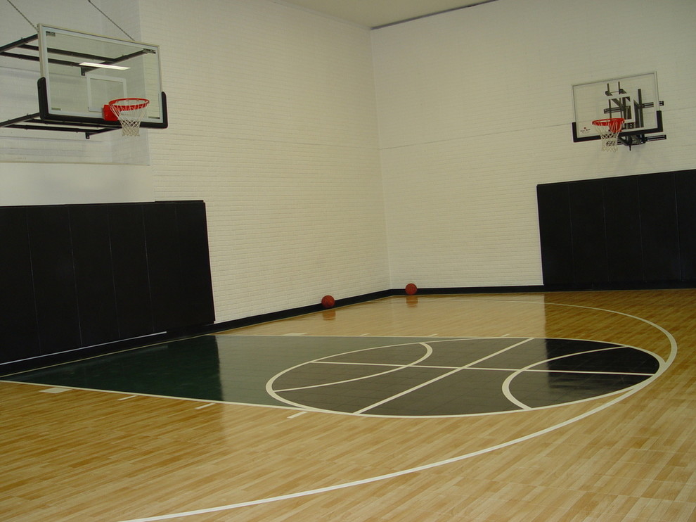 Indoor Home Gymnasiums Traditional Home Gym Cleveland By Sport Court Ohio