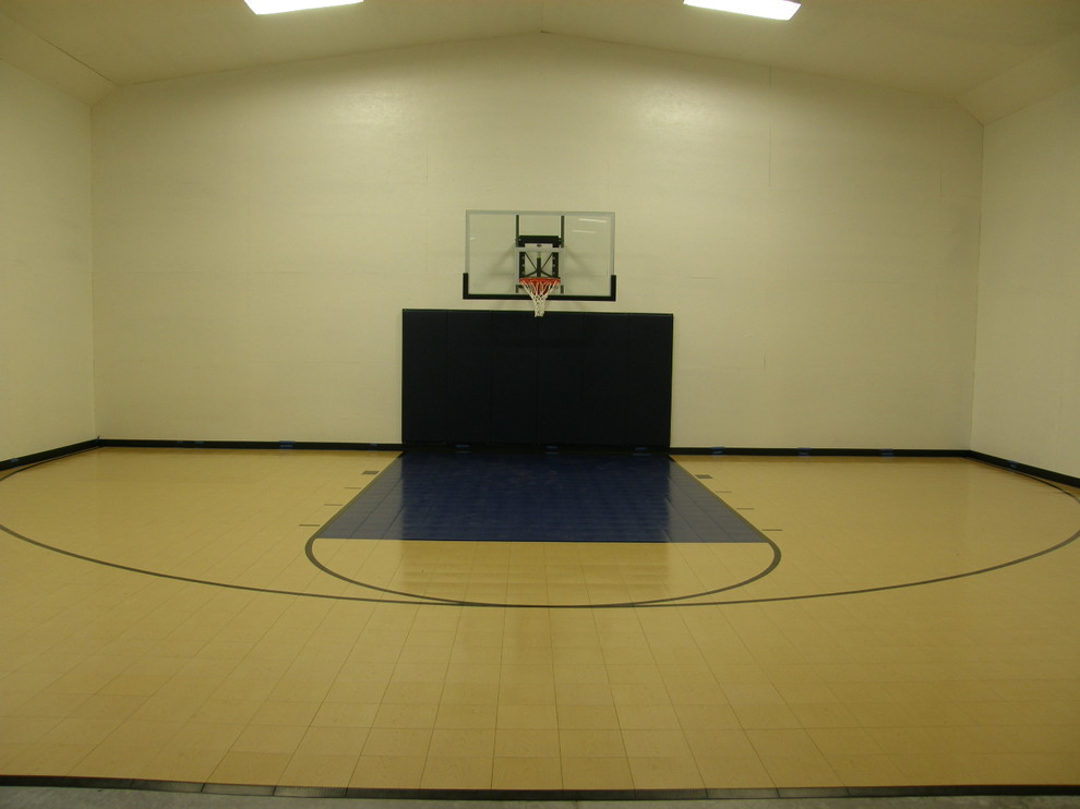 Indoor Sport Courts Traditional Home Gym Chicago by Sport Court