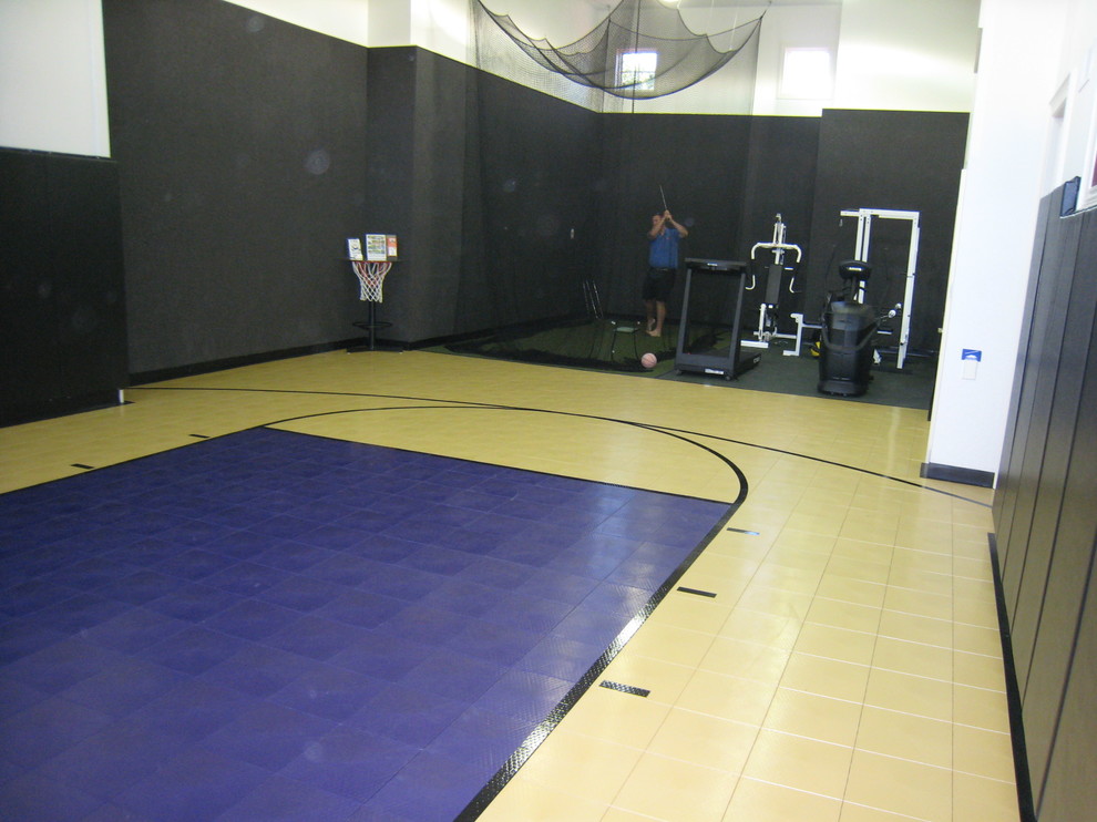 Iowa Home Gymnasium Home Gym Omaha by Sport Construction Midwest