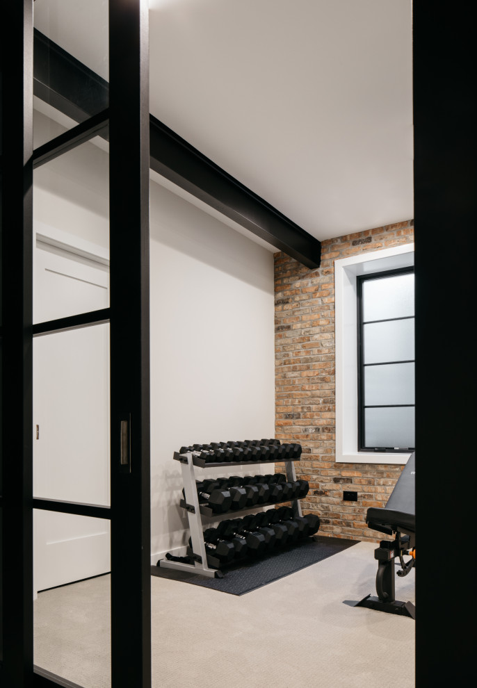Design ideas for a home gym in Chicago.