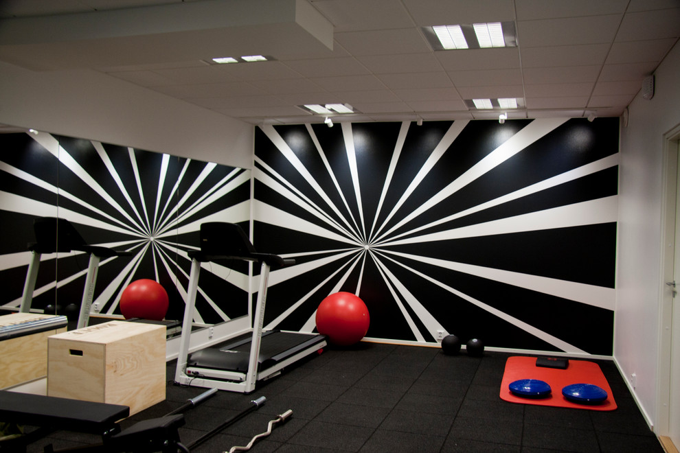 Latest Project Modern Home Gym Raleigh by L.I.N.E.S INTERIORS Houzz