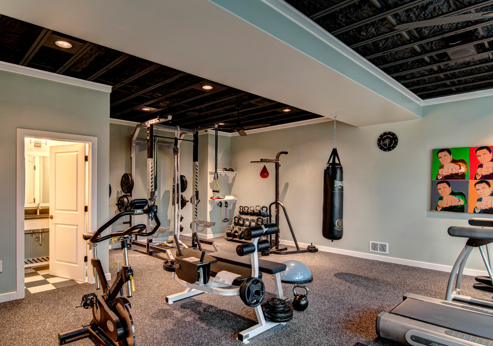 Design ideas for a classic home gym in Other.