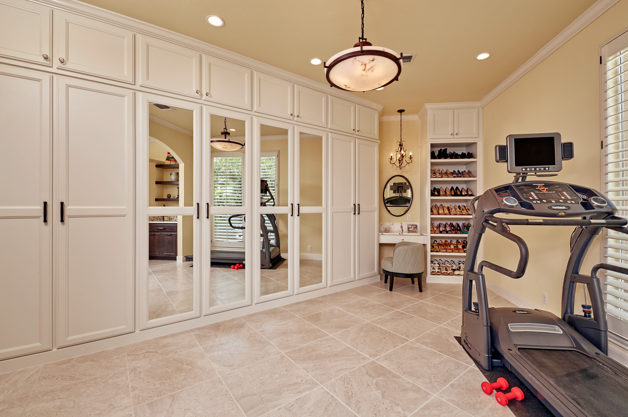 75 Porcelain Tile Home Gym Ideas You'Ll Love - August, 2023 | Houzz