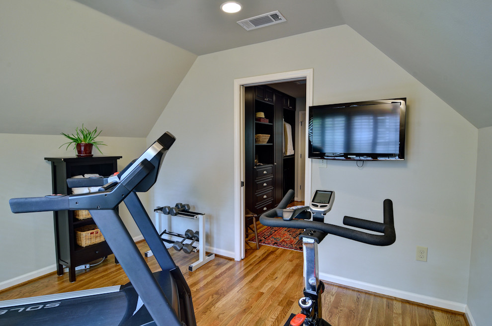 Classic home gym in Atlanta.