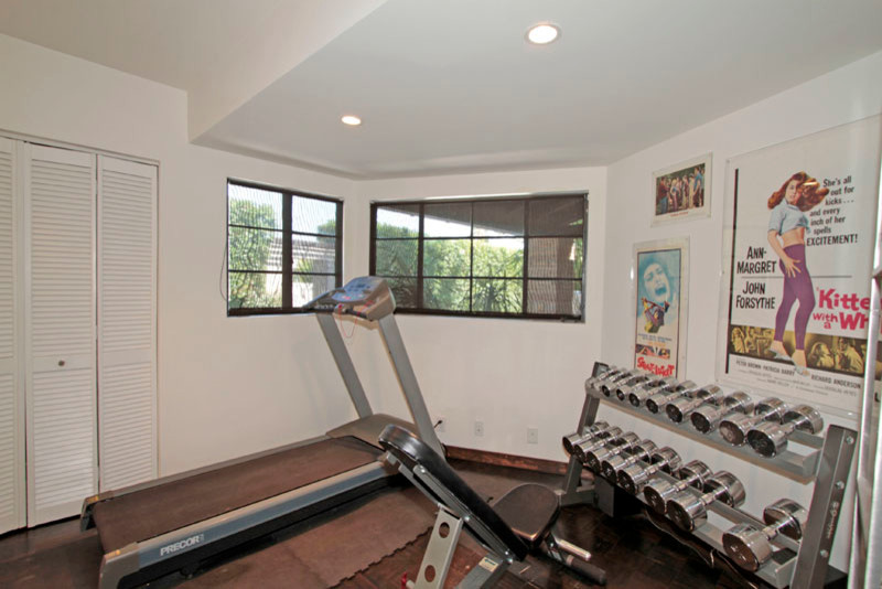 Midcentury Palm Springs Midcentury Home Gym Los Angeles by
