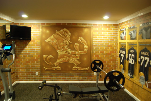 photo Notre Dame Football Mural notre dame football locker room mural