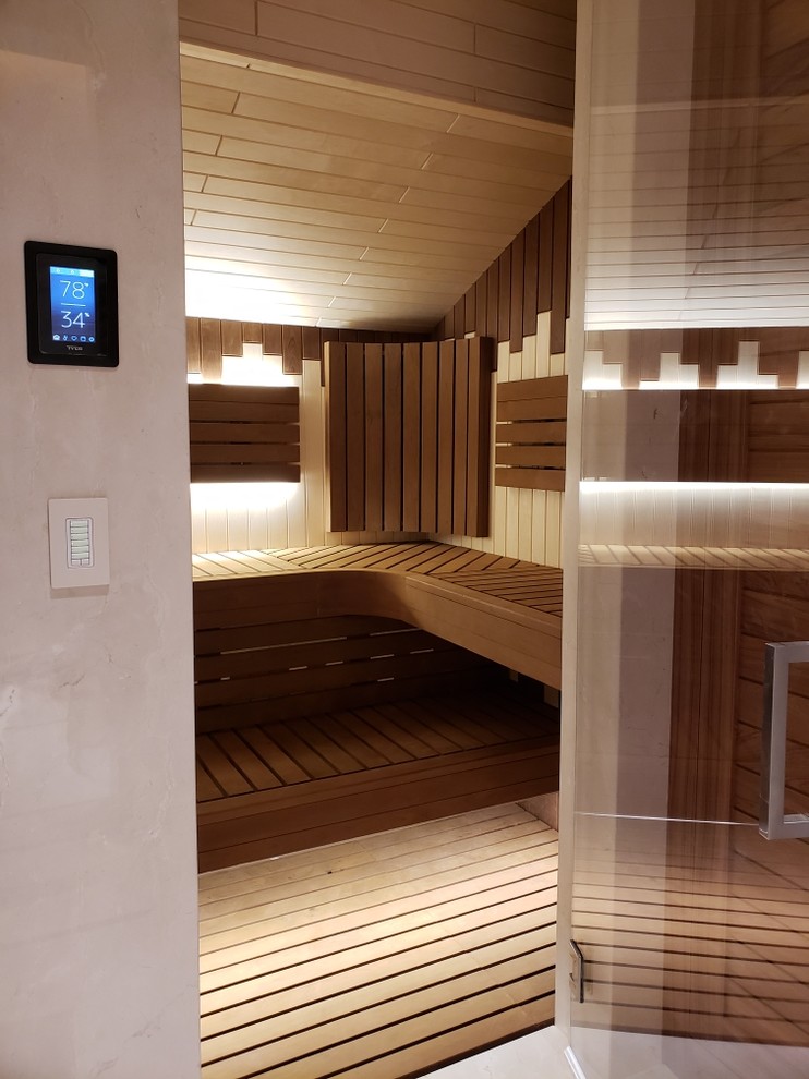 Our Saunas Contemporary Bathroom Los Angeles by Nordic Sauna