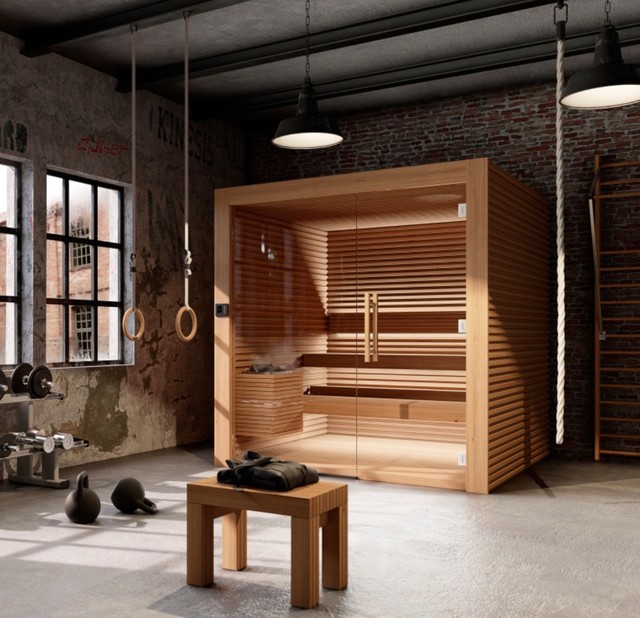 Our Saunas Home Gym Los Angeles by Nordic Sauna Houzz UK