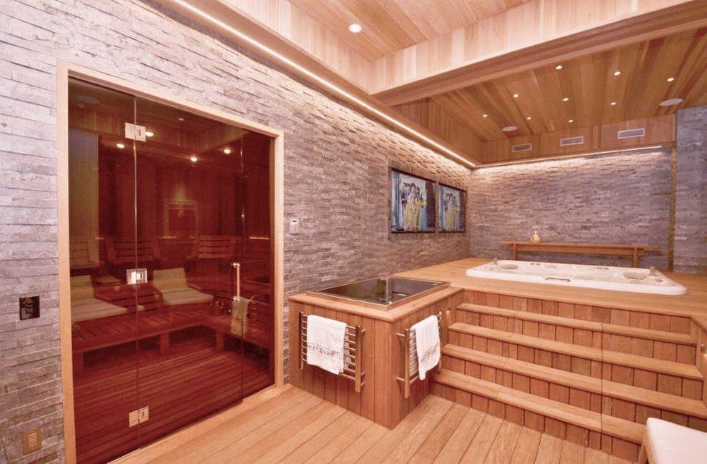 Saunas Home Gym New York by Ocean Spray Hot Tubs and Saunas Houzz