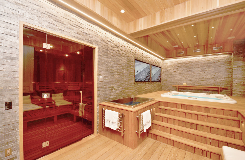 Saunas Contemporary Home Gym New York by Ocean Spray Hot Tubs and Saunas Houzz