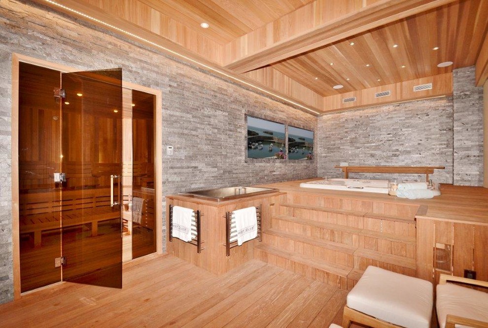 Saunas Home Gym New York by Ocean Spray Hot Tubs and Saunas Houzz