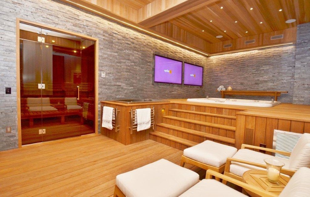 Saunas Home Gym New York by Ocean Spray Hot Tubs and Saunas Houzz