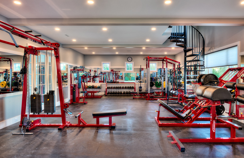 Smith Residence - Transitional - Home Gym - Other - by Allison Smith Interiors | Houzz