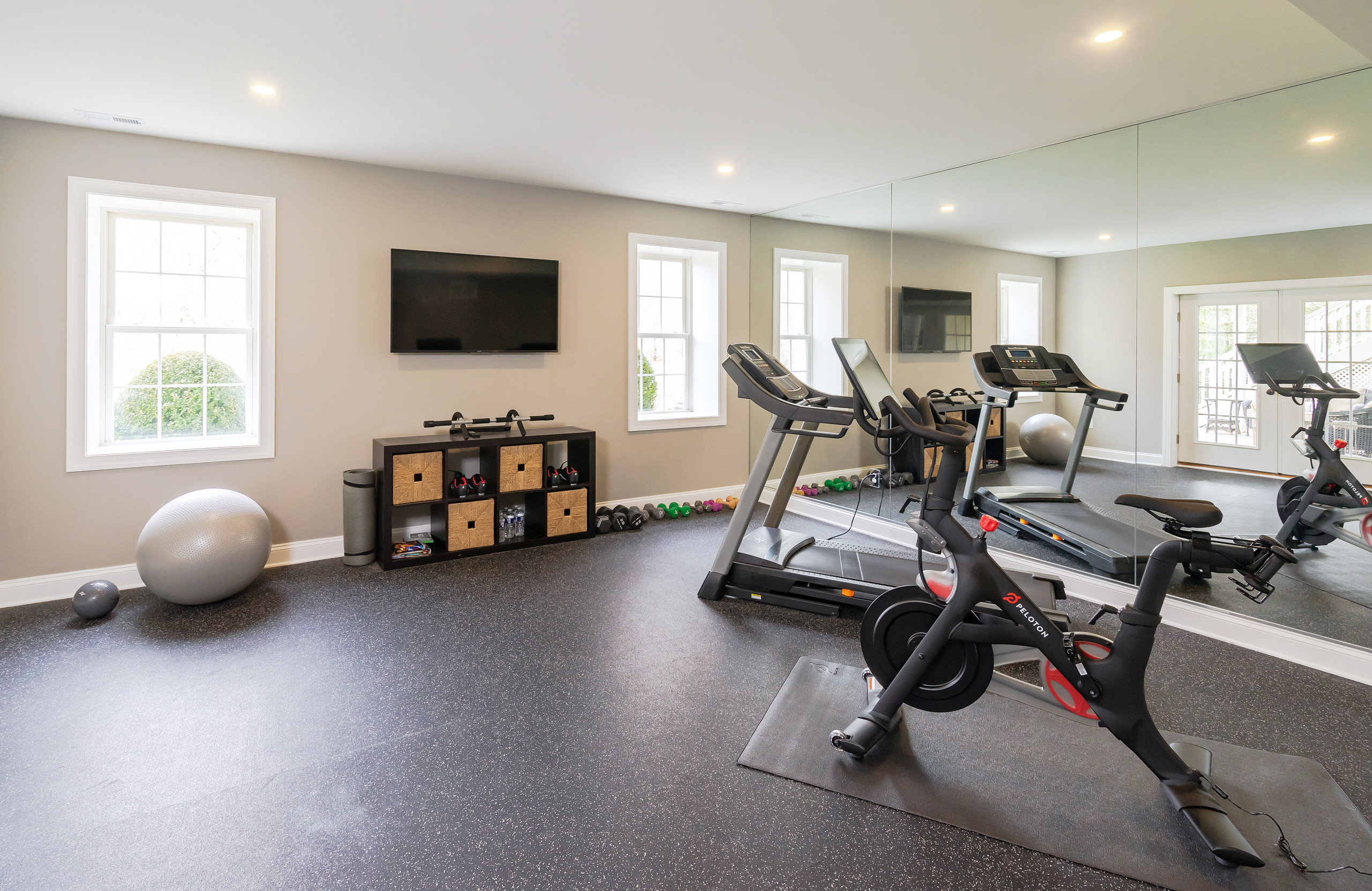 Basement home gym flooring new arrivals
