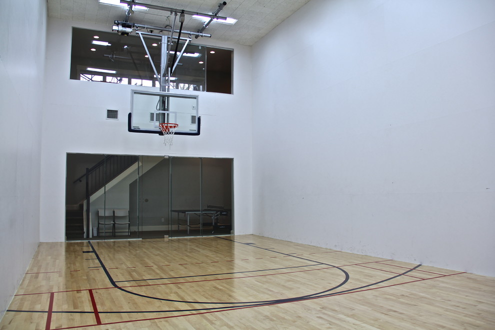 Exemple d'une salle de sport chic.