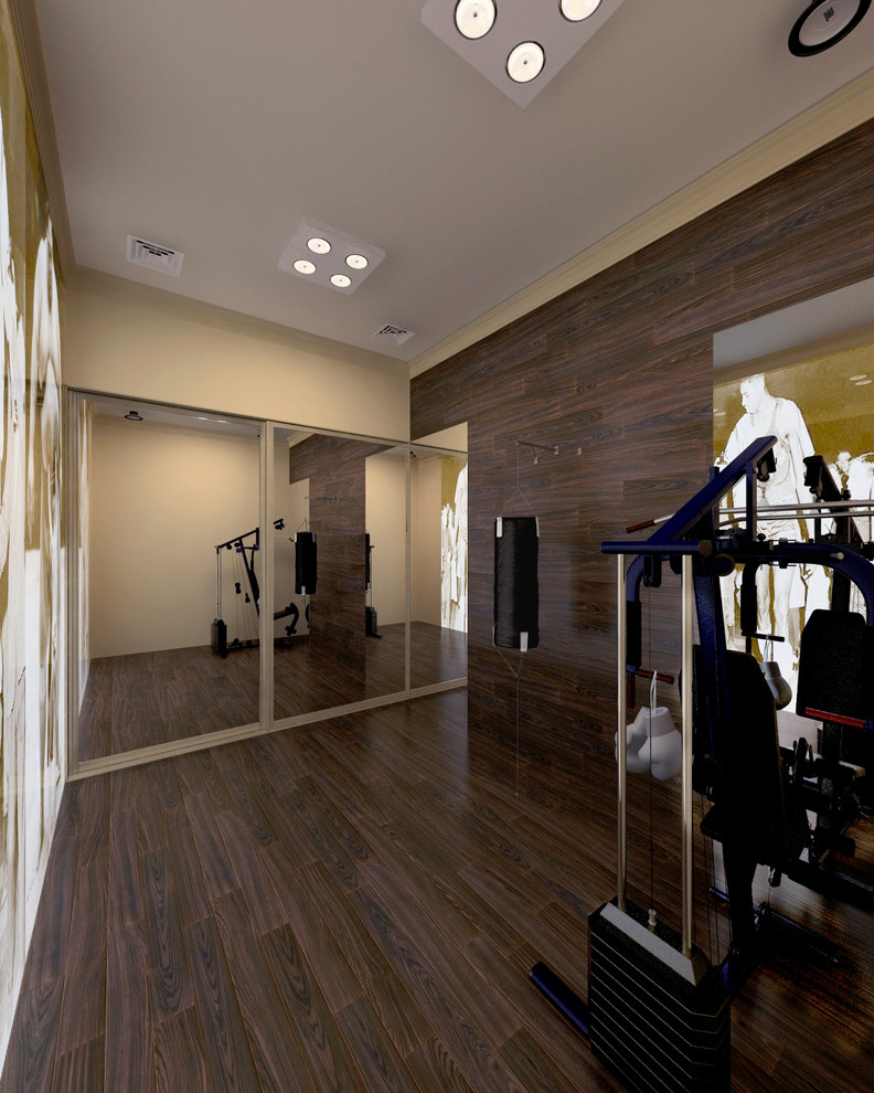 Home gym - eclectic home gym idea in Other