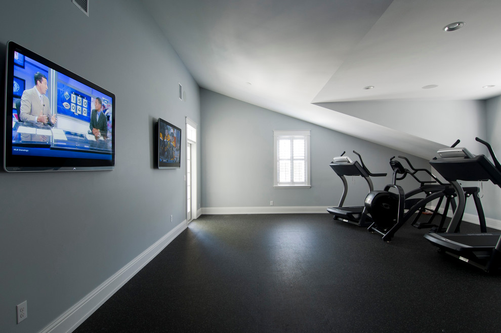 Upstairs Gym Traditional Home Gym Tampa by HD2020 Houzz
