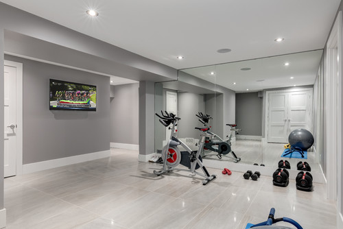 colorful home gym decorating ideas