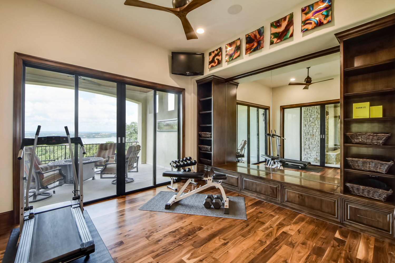 Exercise Room - Mediterranean - Home Gym - Dallas - by Platinum Homes by  Mark Molthan
