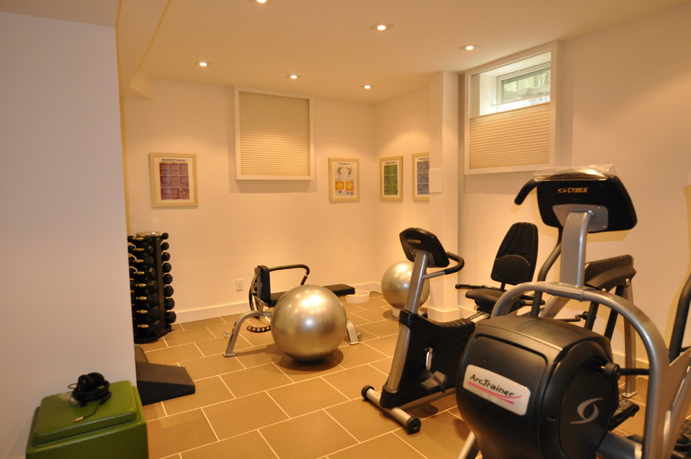 World-inspired home gym in New York.
