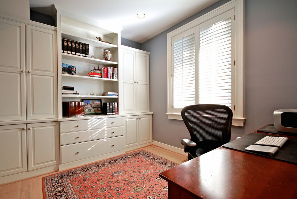 Inspiration for a contemporary home office remodel in Baltimore