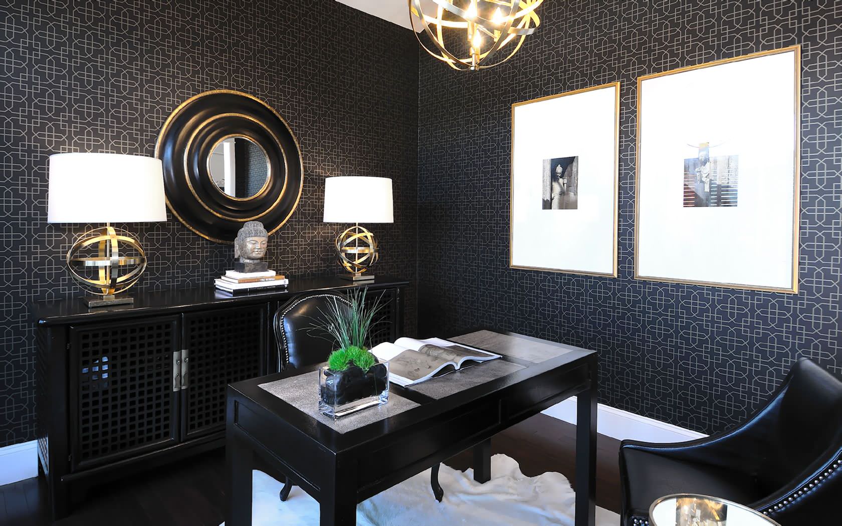 black gold office houzz