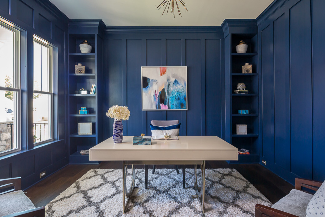 75 Blue Home Office Ideas You'll Love - May, 2023 | Houzz