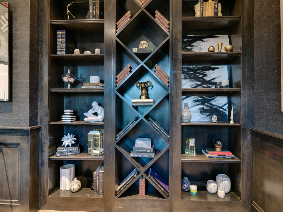 Example of a beach style home office design in Oklahoma City